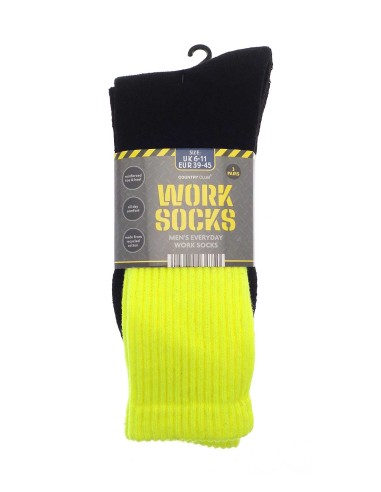 RIB-OUT234781-Lot de 3 paires de chaussettes de travail pour homme (coton recyclé)